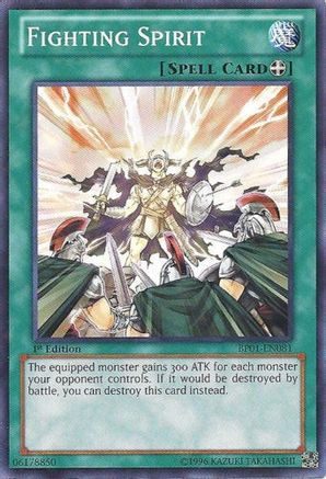 Fighting Spirit (Starfoil) (BP01-EN081) - Battle Pack: Epic Dawn 1st Edition