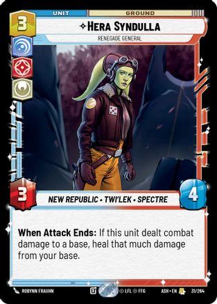 Hera Syndulla - Renegade General (31/264) - Ashes of the Empire