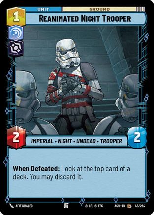 Reanimated Night Trooper (45/264) - Ashes of the Empire