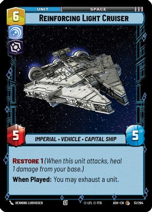 Reinforcing Light Cruiser (51/264) - Ashes of the Empire
