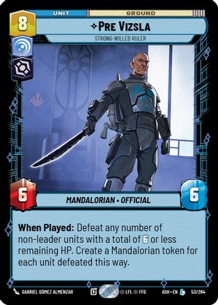 Pre Vizsla - Strong-Willed Ruler (53/264) - Ashes of the Empire
