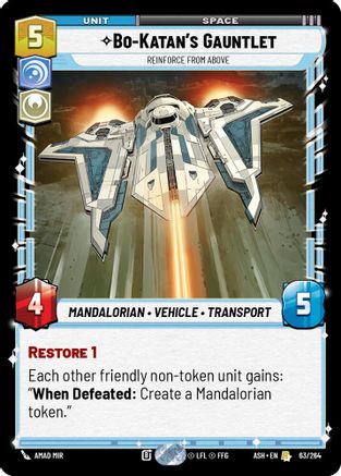 Bo-Katan's Gauntlet - Reinforce from Above (63/264) - Ashes of the Empire
