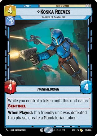 Koska Reeves - Warrior of Mandalore (79/264) - Ashes of the Empire