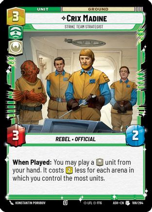 Crix Madine - Strike Team Strategist (108/264) - Ashes of the Empire