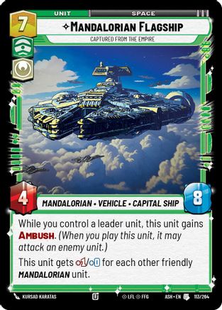 Mandalorian Flagship - Captured from the Empire (113/264) - Ashes of the Empire