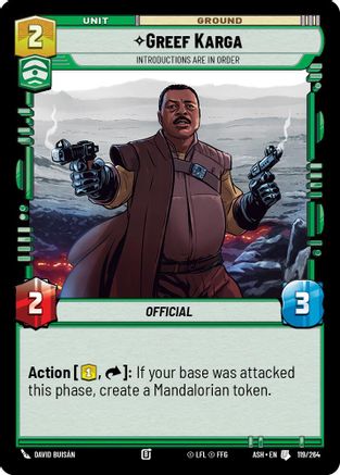 Greef Karga - Introductions are in Order (119/264) - Ashes of the Empire