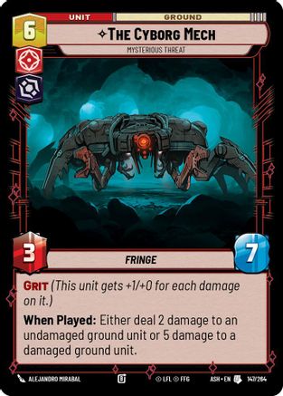 The Cyborg Mech - Mysterious Threat (147/264) - Ashes of the Empire