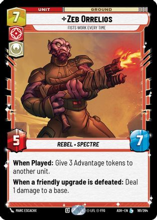 Zeb Orrelios - Fists Work Every Time (161/264) - Ashes of the Empire