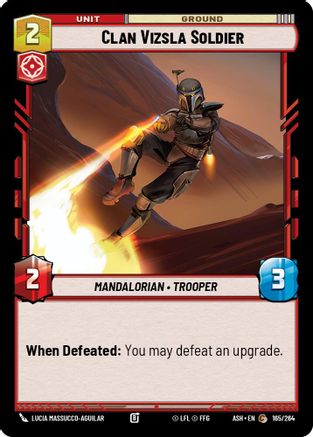 Clan Vizsla Soldier (165/264) - Ashes of the Empire