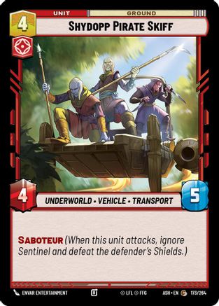 Shydopp Pirate Skiff (173/264) - Ashes of the Empire