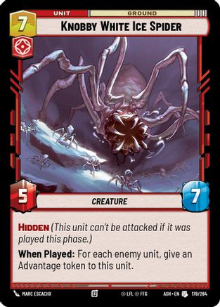 Knobby White Ice Spider (178/264) - Ashes of the Empire