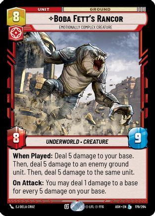 Boba Fett's Rancor - Emotionally Complex Creature (179/264) - Ashes of the Empire