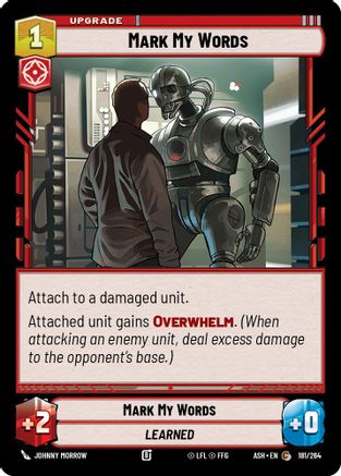 Mark My Words (181/264) - Ashes of the Empire