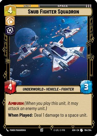 Snub Fighter Squadron (194/264) - Ashes of the Empire