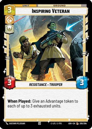 Inspiring Veteran (205/264) - Ashes of the Empire