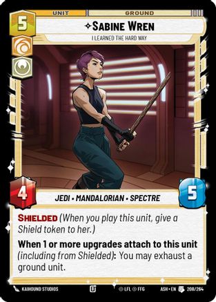 Sabine Wren - I Learned the Hard Way (208/264) - Ashes of the Empire