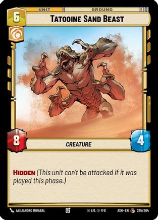 Tatooine Sand Beast (225/264) - Ashes of the Empire