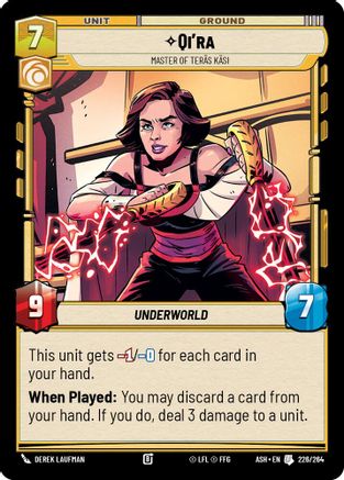 Qi'ra - Master of Teras Kasi (226/264) - Ashes of the Empire