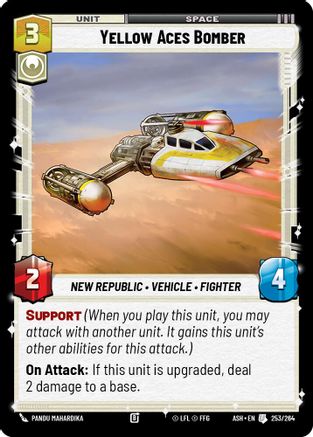 Yellow Aces Bomber (253/264) - Ashes of the Empire