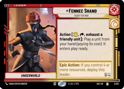 Fennec Shand - Ready for War (2/264) - Ashes of the Empire