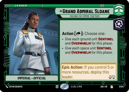 Grand Admiral Sloane - Holding the Empire Together (7/264) - Ashes of the Empire