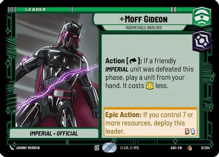 Moff Gideon - Indomitable Warlord (8/264) - Ashes of the Empire