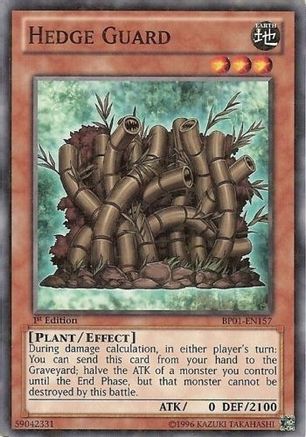 Hedge Guard (Starfoil) (BP01-EN157) - Battle Pack: Epic Dawn 1st Edition