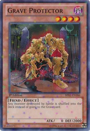 Grave Protector (Starfoil) (BP01-EN186) - Battle Pack: Epic Dawn 1st Edition