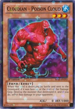 Cloudian - Poison Cloud (Starfoil) (BP01-EN193) - Battle Pack: Epic Dawn 1st Edition