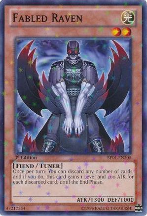 Fabled Raven (Starfoil) (BP01-EN205) - Battle Pack: Epic Dawn Unlimited