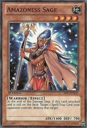 Amazoness Sage (Starfoil) (BP01-EN212) - Battle Pack: Epic Dawn Unlimited