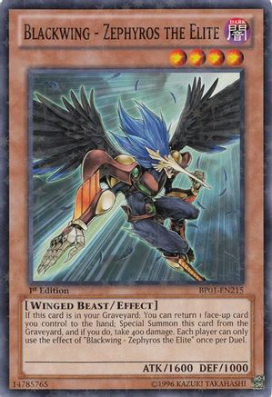 Blackwing - Zephyros the Elite (Starfoil) (BP01-EN215) - Battle Pack: Epic Dawn Unlimited