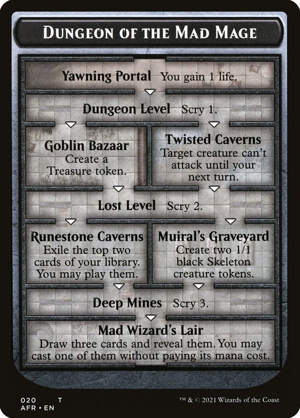 Dungeon of the Mad Mage // Tomb of Annihilation Double-Sided Token [Dungeons & Dragons: Adventures in the Forgotten Realms Tokens]
