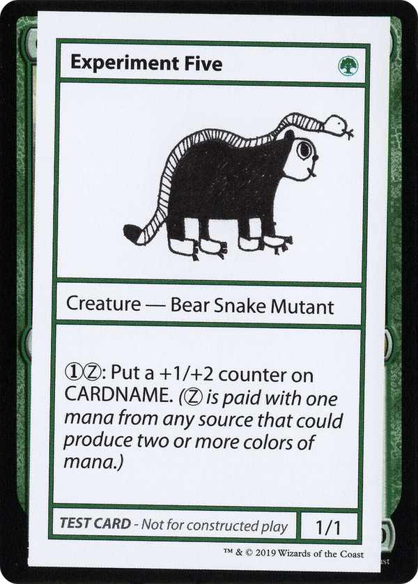 Experiment Five (2021 Edition) [Mystery Booster Playtest Cards]