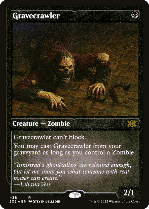 Gravecrawler (Foil Etched) [Double Masters 2022]