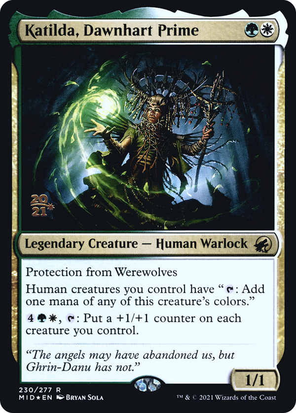 Katilda, Dawnhart Prime [Innistrad: Midnight Hunt Prerelease Promos]