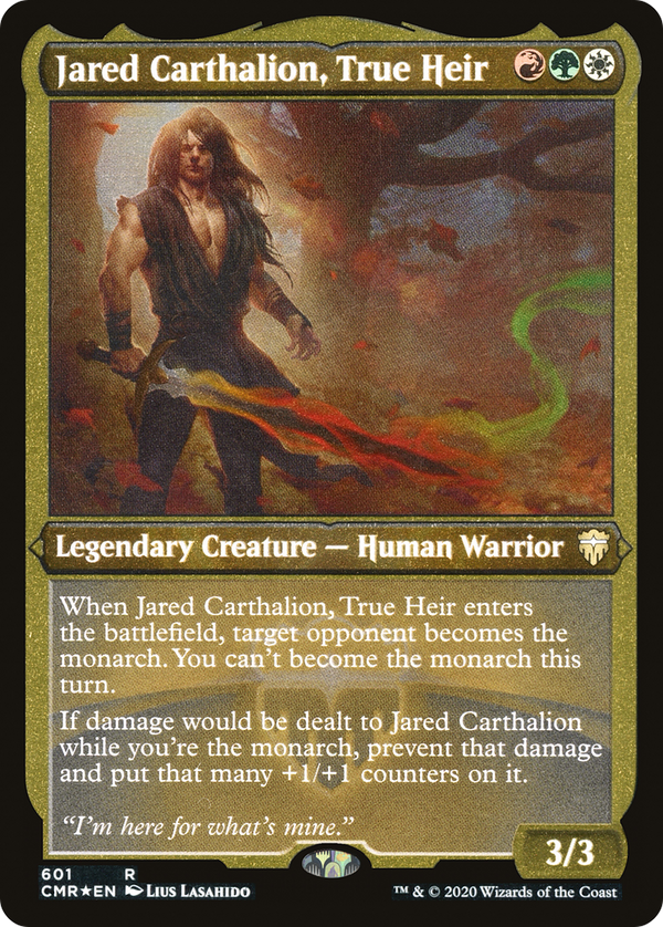 Jared Carthalion, True Heir (Etched) [Commander Legends]