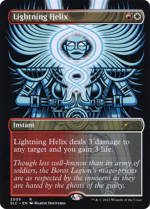 Lightning Helix (Borderless) [Secret Lair Countdown Kit]