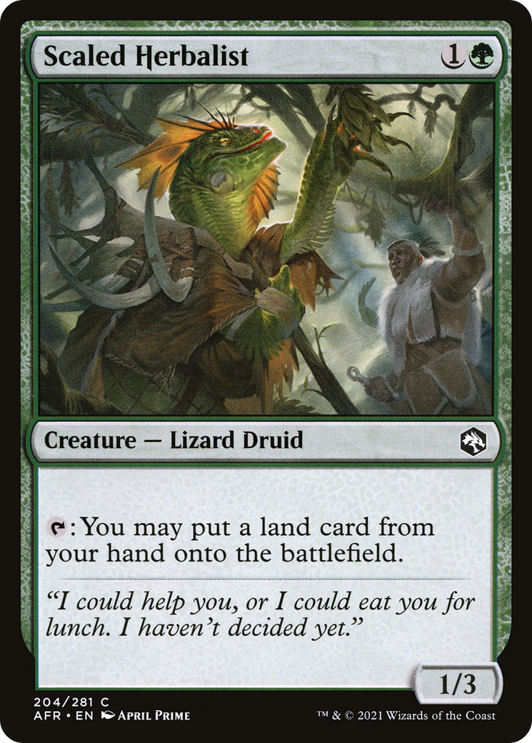 Scaled Herbalist [Dungeons & Dragons: Adventures in the Forgotten Realms]