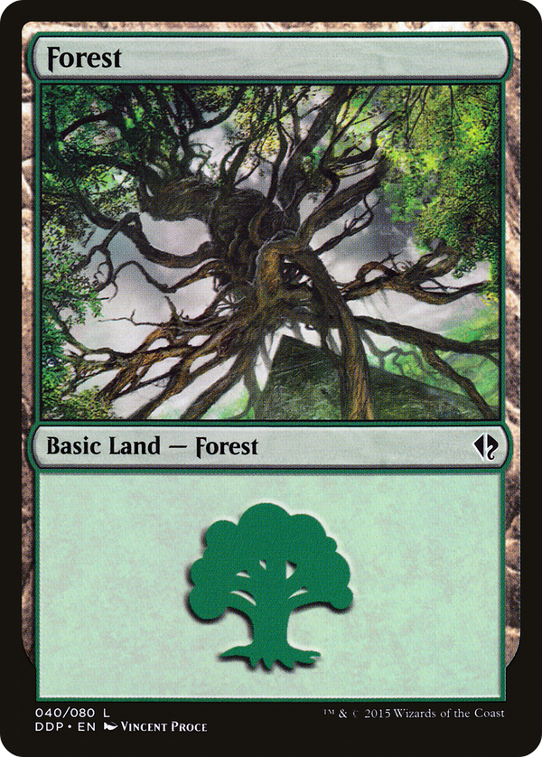Forest (40) [Duel Decks: Zendikar vs. Eldrazi]