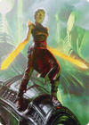 Nahiri, the Unforgiving // Nahiri, the Unforgiving (AONE-051) - Phyrexia: All Will Be One Art Series (Borderless) Foil