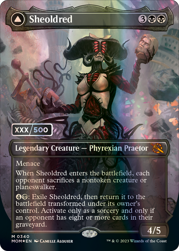 Sheoldred // The True Scriptures (Serialized) [March of the Machine]