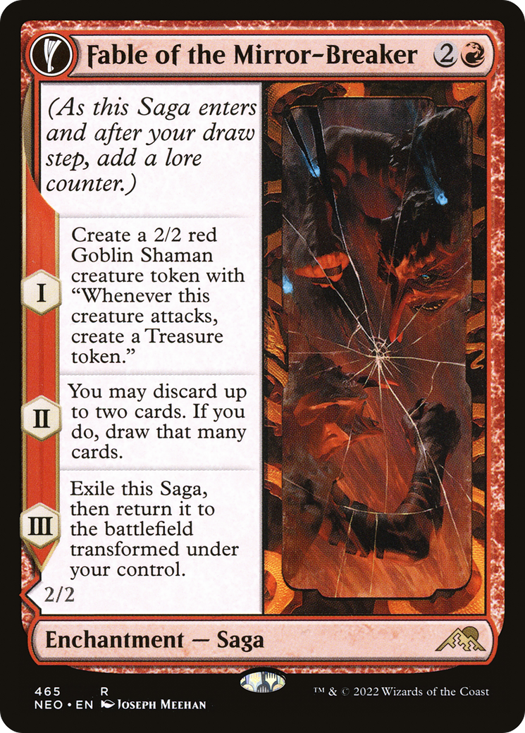 Fable of the Mirror-Breaker // Reflection of Kiki-Jiki (Extended Art) [Kamigawa: Neon Dynasty]