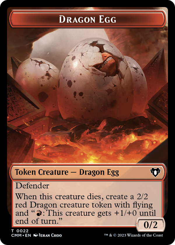 Dragon Egg (TCMM-022) - Commander Masters Tokens Foil