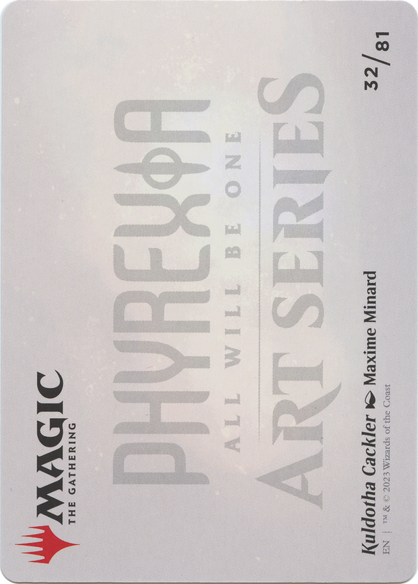 Kuldotha Cackler // Kuldotha Cackler (AONE-032) - Phyrexia: All Will Be One Art Series (Borderless) Foil