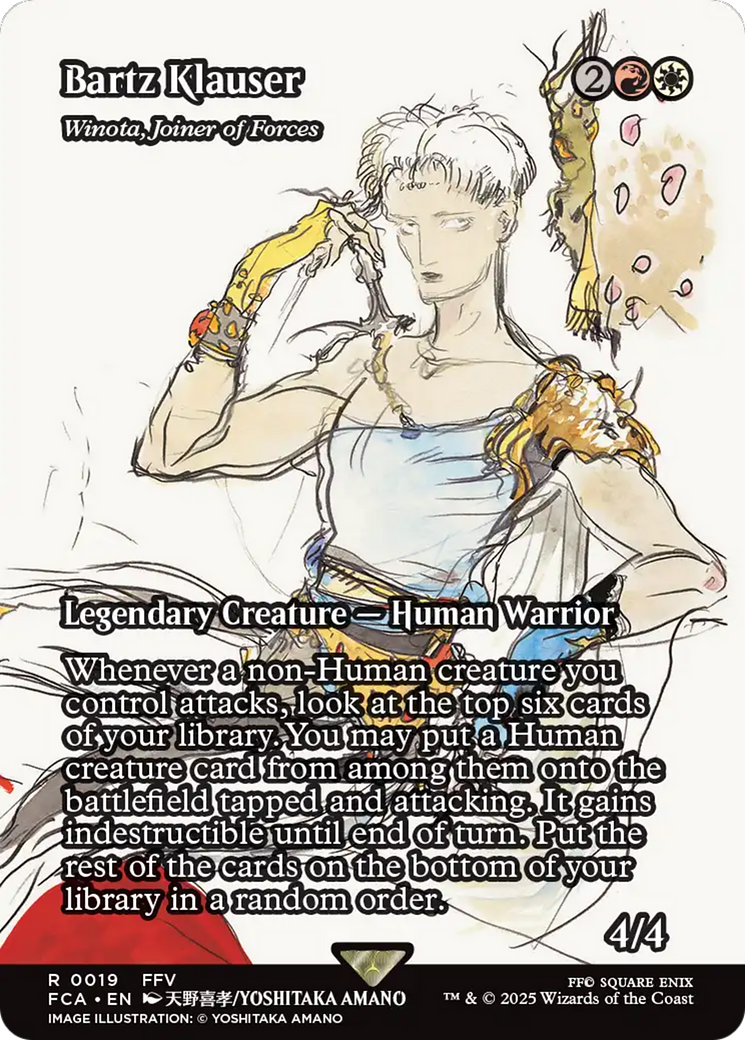 Bartz Klauser - Winota, Joiner of Forces (Showcase) [FINAL FANTASY : Through the Ages]
