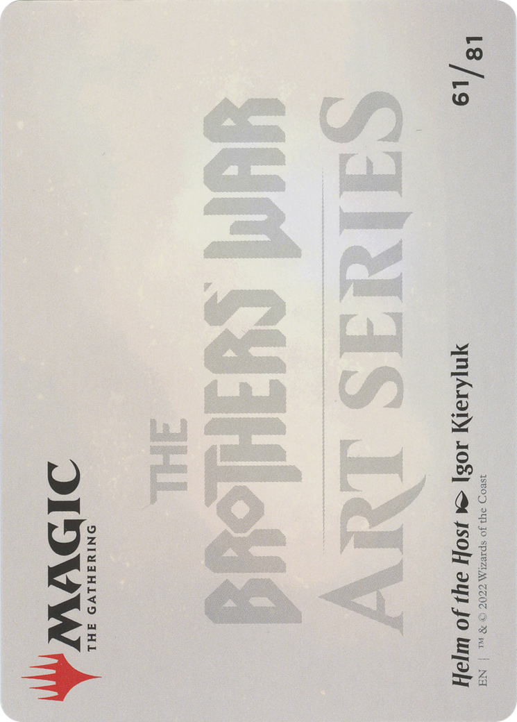 Helm of the Host // Helm of the Host (ABRO-061) - The Brothers' War Art Series (Borderless) Foil