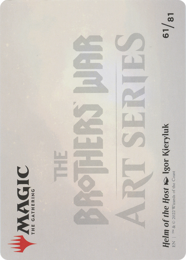 Helm of the Host // Helm of the Host (ABRO-061) - The Brothers' War Art Series (Borderless) Foil