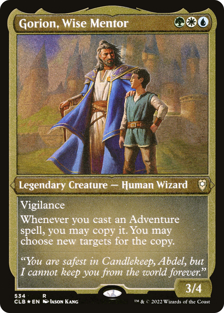 Gorion, Wise Mentor (Foil Etched) [Commander Legends: Battle for Baldur's Gate]
