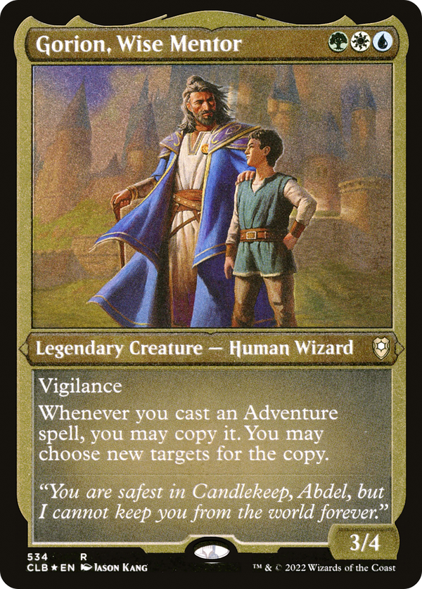 Gorion, Wise Mentor (Foil Etched) [Commander Legends: Battle for Baldur's Gate]